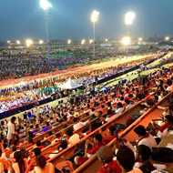 overview of the stadium from the stands